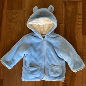 So soft faux fur blue jacket